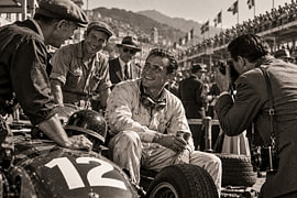 Post-Race Victory Celebration – Vintage Driver & Crew by MARTINA KUSUMA DEWI