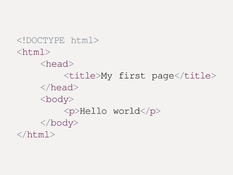 Hallo Welt - Abstrakter HTML-Druck von MDRN HOME