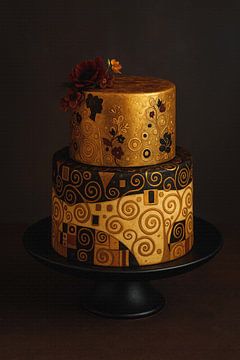 Golden Swirls - A Klimt-Inspired Masterpiece van GᎥรєlค Art Ŧ๏г Y๏ย