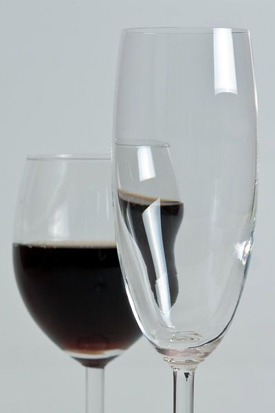 Betrunkenes Weinglas von Jos Verhoeven