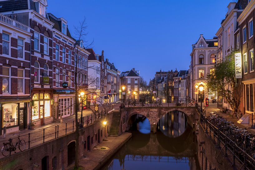 Vismarkt Oudegracht et Maartensbrug, Utrecht par Russcher Tekst & Beeld