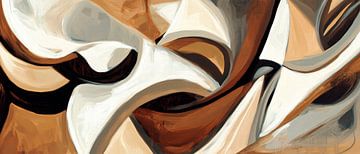 Abstract colour structures - organically faded by Poster Art Shop