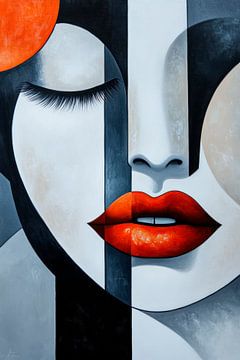 Beauté mystérieuse - combinaison de couleurs Élégance tranquille sur Poster Art Shop