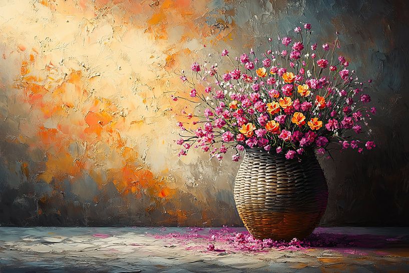 Lever de soleil en cascade de pétales par Caprices d'Art