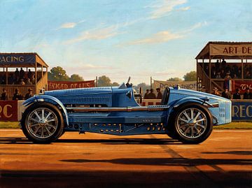 Bugatti Phoenix Vintage Racing Car Painting by Jan Keteleer