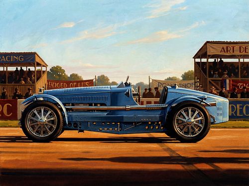 Bugatti Phoenix Vintage Racing Car Painting