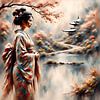 Flowing Kimono, Still Waters sur Johannas Art Creations