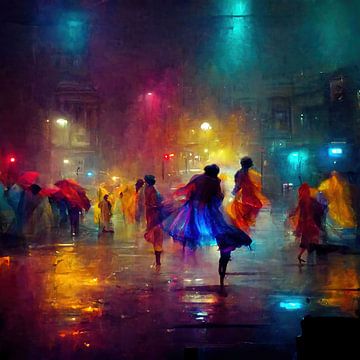 Dansend in de straten tijdens een zwoele zomernacht. Deel 2
