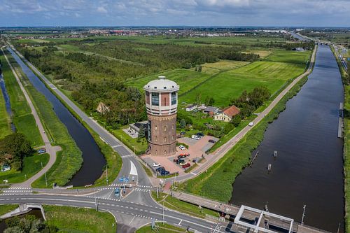 Luchtfoto: Watertoren Assendelft van Pascal Fielmich