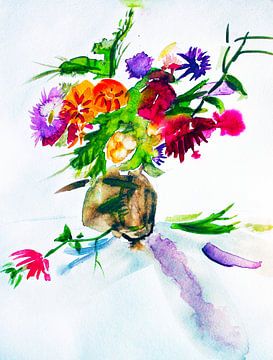 Blumenarrangement  abstrakt von M.A. Ziehr