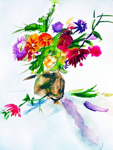 Bloemenarrangement abstract