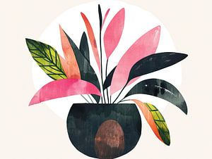 Peinture moderne de plantes