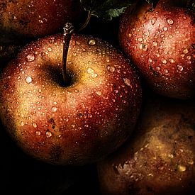 Verse appels met dauwdruppels van Imperial Art House