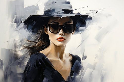 Fashion Model Schilderij