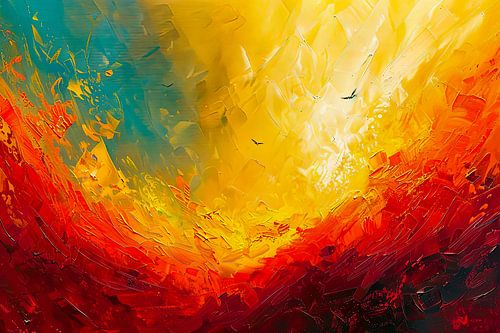 digitaal abstract schilderij