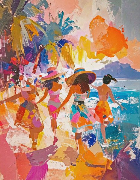 Sun, Sand and Waving Lumps by Moonheart Artworks