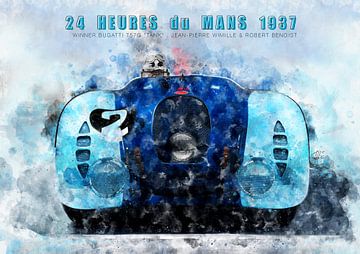 Bugatti Type 57 Tank Le Mans Sieger 1937 von Theodor Decker