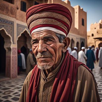Oude Marokkaanse man