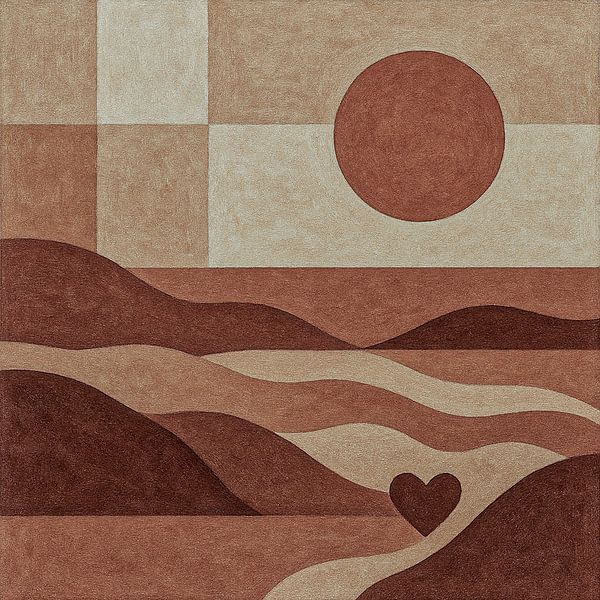 Coucher de soleil de l'amour par Ainoeska