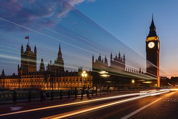 Houses of Parliament with Big Ben at the blue hour by Markus Lange