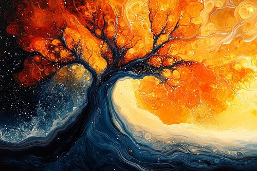 schilderachtig spiritueel landschapskunst