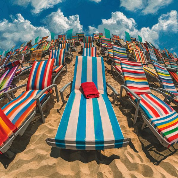 am Strand - digitale Kunst von Reiner Borner