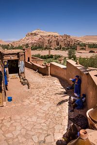 De Aít-Ben-Haddou bij Ouarzazate in Marokko