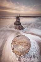 Breakwaters at rising tide