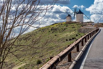Don Quixote windmills landscape in Spain. by Carlos Charlez