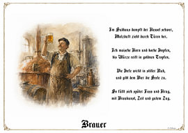 Brauer – Gildeportret met gedicht van Marcus Achberger