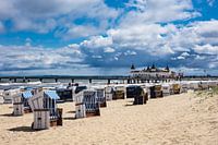 Die Seebrücke in Ahlbeck auf der Insel Usedom