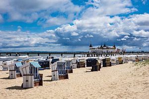 Die Seebrücke in Ahlbeck auf der Insel Usedom