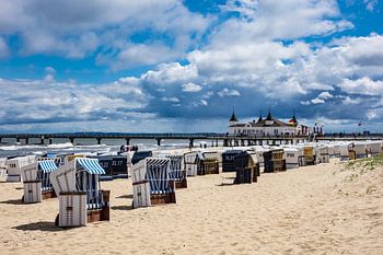 Die Seebrücke in Ahlbeck auf der Insel Usedom