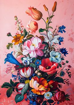 Bloemenschilderij van I ❤ Bloemen