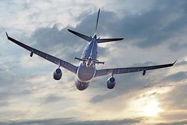 Airbus A330 MRTT (Multi Role Tanker Transport) with an F-16 under it. by Richard Seijger