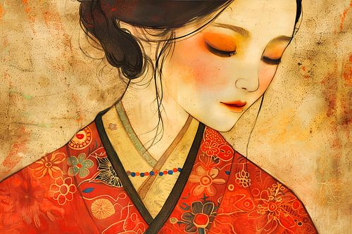 Japanese portrait painting