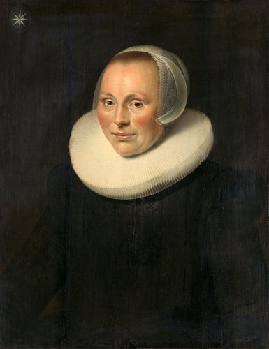Portret van een vrouw, anoniem - 1633