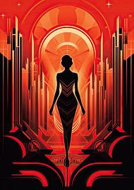 Art Deco Kunstdruck Poster Print Wall Art von Niklas Maximilian