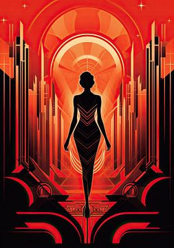 Art Deco Kunstdruck Poster Print Wall Art von Niklas Maximilian