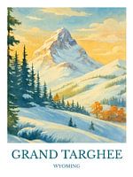 Bezaubernde Grand Targhee, Wyoming Drucken