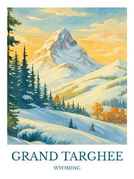 Bezaubernde Grand Targhee, Wyoming Drucken