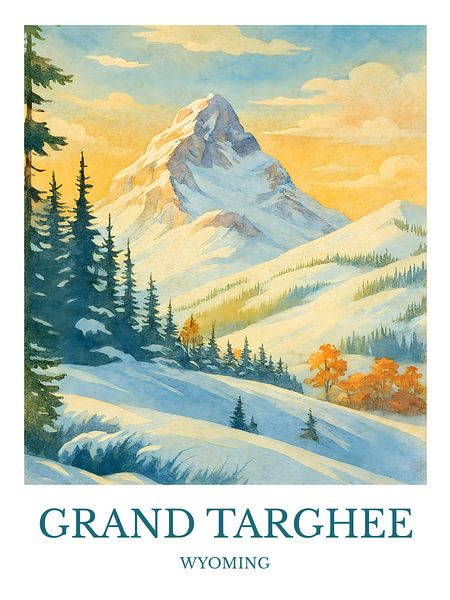 Bezaubernde Grand Targhee, Wyoming Drucken von Robert Swaine
