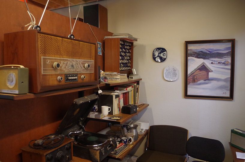 Old school radio &amp; pick-up van Richard Pruim