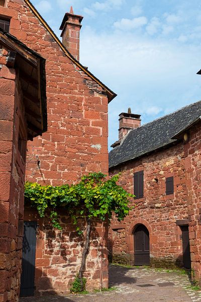 Het rode dorp Collonges la rouge in frankrijk van ChrisWillemsen