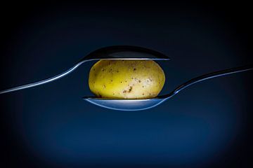 Abstract - aardappel - potato - lepel - strak van Erik Bertels