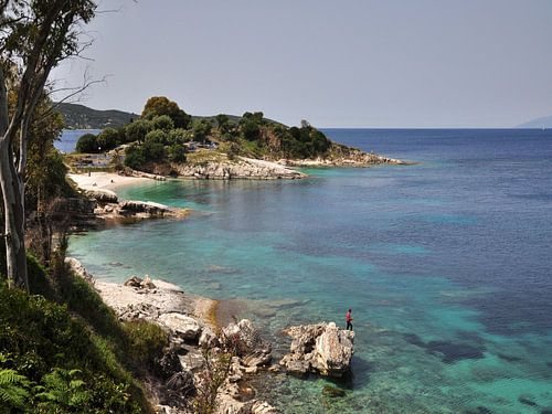 a beautiful quiet bay on Corfu island