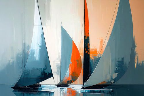 Segelboote abstrakt-14-32