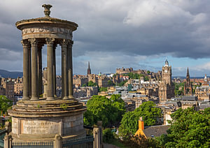 Dugald-Stewart-Denkmal, Calton Hill; Edinburgh; Schottland; Vereinigtes Königreich