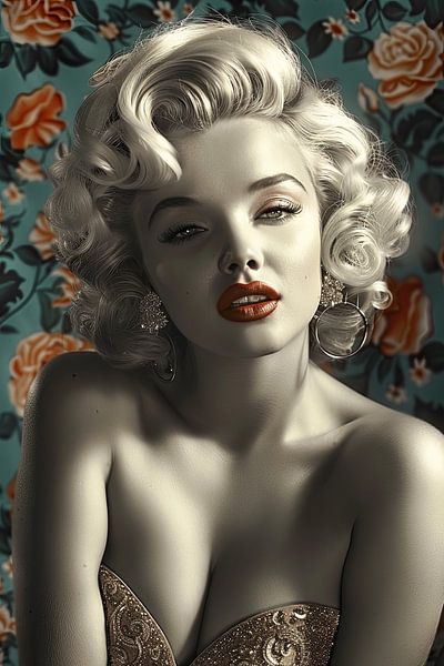 woman Glamour look retro style by Egon Zitter