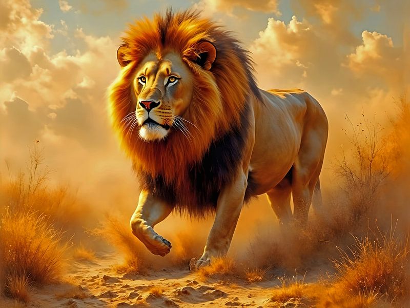 The gaze of the lion by Babetts Bildergalerie